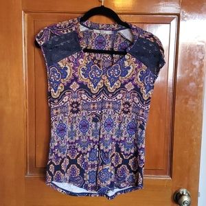 Daniel Rainn Caleena Pleated top